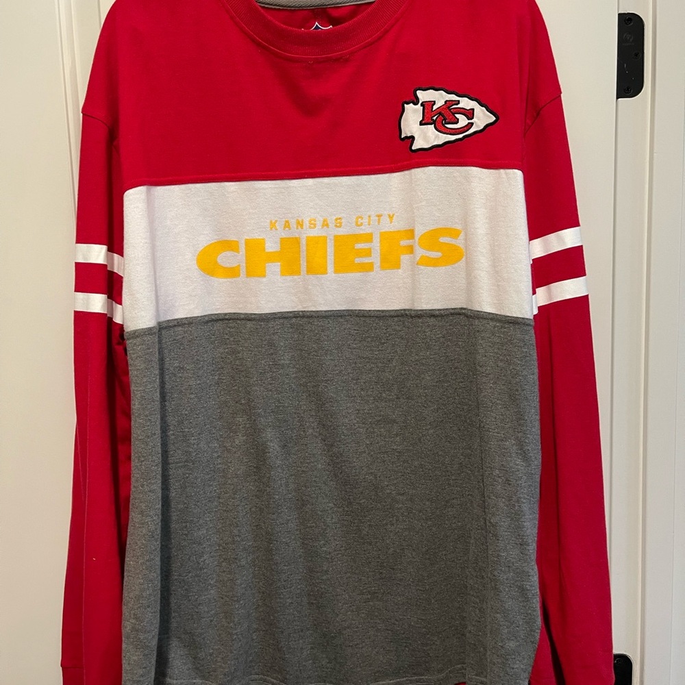 KC CHIEFS LONG SLEEZE TEE SHIRT